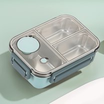 College Supplies, 304 Stainless Steel Lunch Box Sealed Lunch Box Portable Lunch Box For Students And Office Workers Microwaveable Lunch Box, Office Supplies