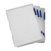 College Supplies, 4pc Transparent Storage Box Clear Plastic Document Paper Filling Case File Box, Teacher Gifts