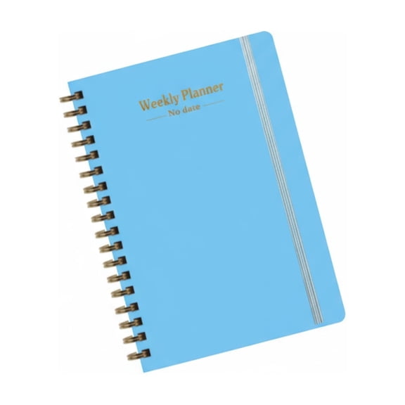 College Supplies, Desktop Coil Planner Notebook Undated Stock Coil Notebook, Family Gifts