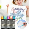 thumbnail image 1 of College Supplies under $1 Double Line Pen 8 Colors Set Hand Account Note Mark Pen Highlighter8ML, 1 of 9