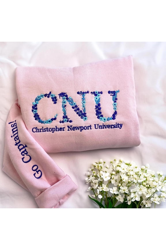 College Sweatshirt, College Floral Letter Embroidered Sweatshirt, Personalized Greek Letter College, Unisex Sweatshirt LINHKHA