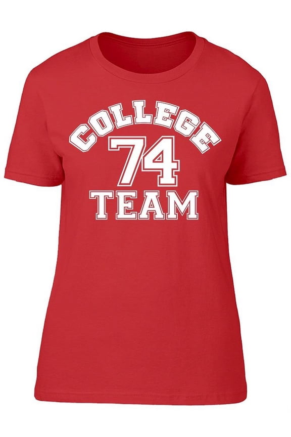College Team 74 Cheer Leader T-Shirt Women -Image by Shutterstock, Female x-Large