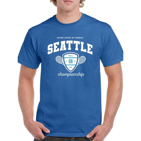 College Tennis School Seattle T-Shirt Men -Image by Shutterstock, Male 3X-Large