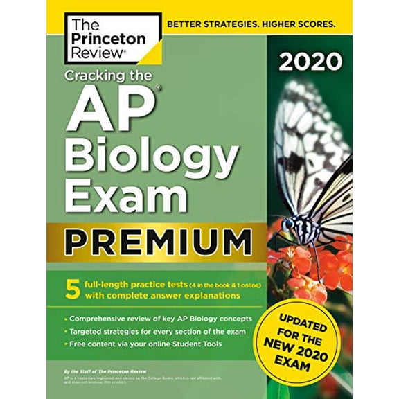 Pre-Owned Cracking the AP Biology Exam 2020, Premium Edition: 5 Practice Tests + Complete Content Review + Proven Prep for the New 2020 Exam (Paperback) 0525568123 9780525568124