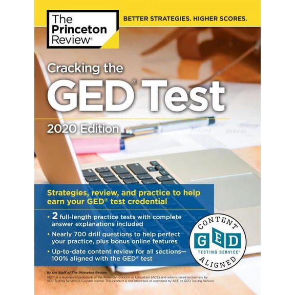 Pre-Owned College Test Preparation: Cracking the GED Test with 2 Practice Tests, 2020 Edition : Strategies, Review, and Practice to Help Earn Your GED Test Credential (Paperback)