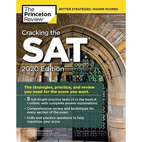Pre-Owned Cracking the SAT with 5 Practice Tests, 2020 Edition: The Strategies, Practice, and Review You Need for the Score You Want (Paperback) 0525568085 9780525568087
