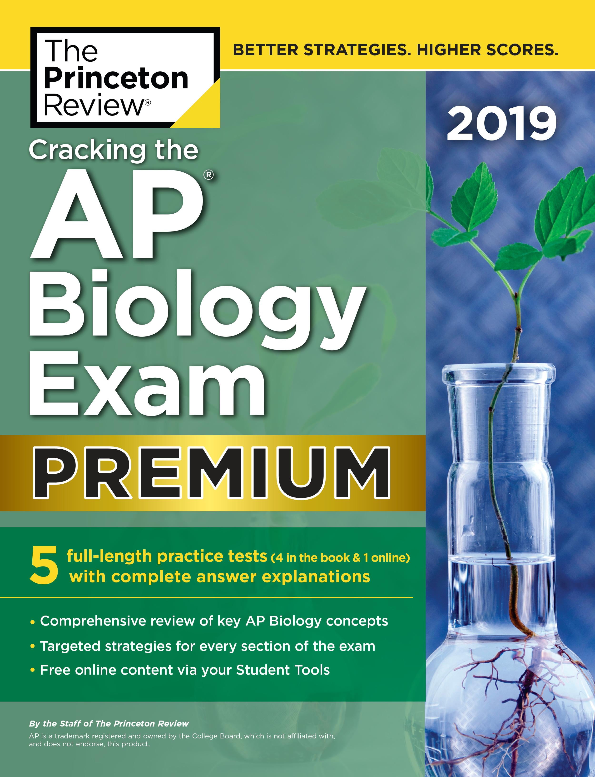College Test Preparation Cracking the AP Biology Exam 2019, Premium