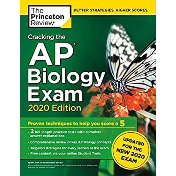 Pre-Owned Cracking the AP Biology Exam, 2020 Edition: Practice Tests & Prep for the New 2020 Exam (Paperback) 0525568131 9780525568131