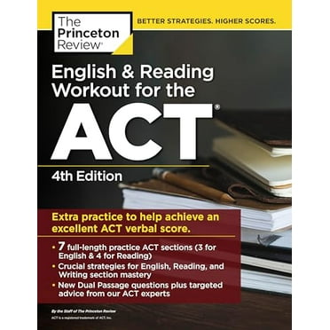 Pre-Owned English and Reading Workout for the Act, 4th Edition: Extra Practice for an Excellent Score (Paperback) 0525567933 9780525567936