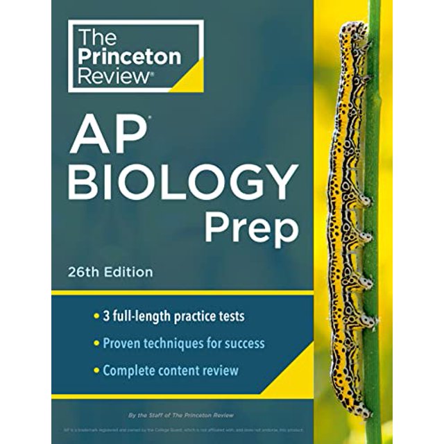 PreOwned Princeton Review AP Biology Prep, 26th Edition 3 Practice