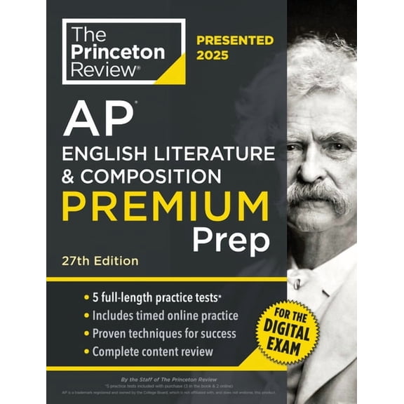 College Test Preparation Princeton Review AP English Literature & Composition Premium Prep, 27th Edition: 6 Practice Tests + Digital Practice Onl, (Paperback)