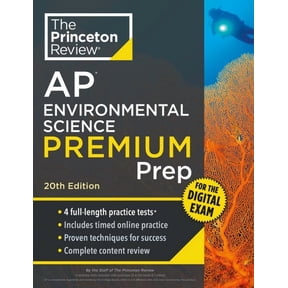College Test Preparation Princeton Review AP Environmental Science Premium Prep, 20th Edition: 4 Practice Tests + Digital Practice Online + Conte, (Paperback)