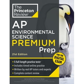 College Test Preparation Princeton Review AP Environmental Science Premium Prep, 21st Edition: 5 Practice Tests + Digital Practice Online + Conte, (Paperback)
