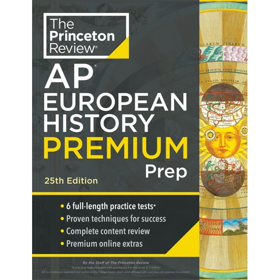 College Test Preparation Princeton Review AP European History Premium Prep, 25th Edition: 6 Practice Tests + Digital Practice Online + Content Re, (Paperback)