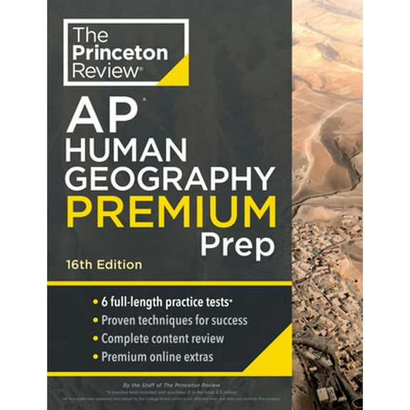 Pre-Owned Princeton Review AP Human Geography Premium Prep, 16th Edition: 6 Practice Tests   Digital Practice Online   Content Review (Paperback) 0593517709 9780593517703