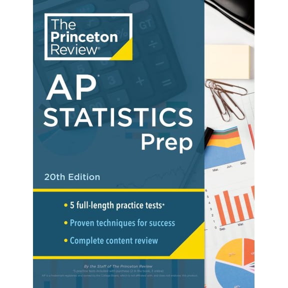 Pre-Owned College Test Preparation Princeton Review AP Statistics Prep, 20th Edition: 5 Practice Tests + Complete Content Review + Strategies & Techniques, (Paperback)