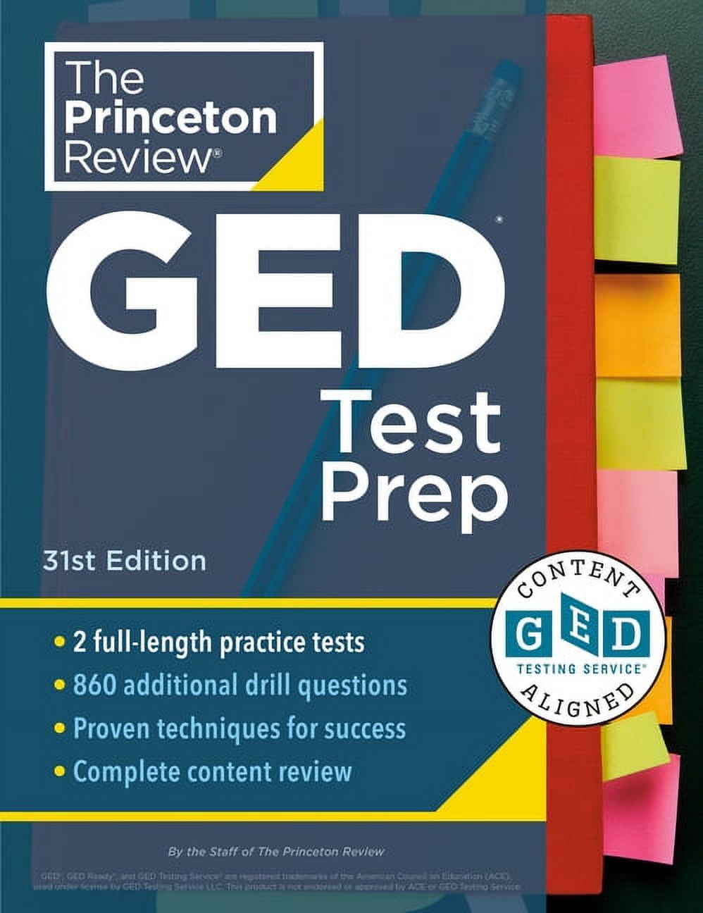 College Test Preparation Princeton Review GED Test Prep, 31st Edition: 2 Practice Tests + Review & Techniques + Online Features, (Paperback)