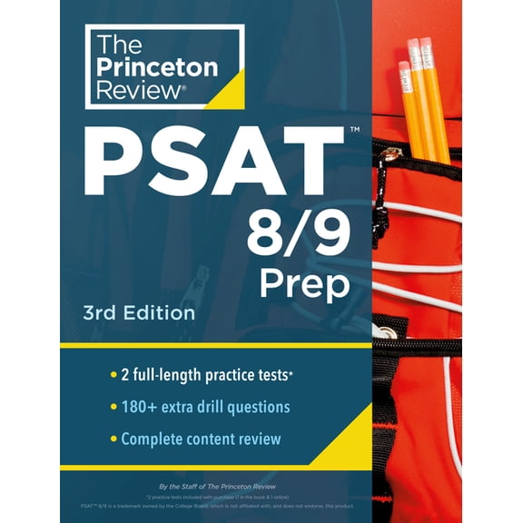 College Test Preparation Princeton Review PSAT 8/9 Prep, 3rd Edition: 3 Practice Tests + Content Review + Strategies for the Digital PSAT 8/9, (Paperback)