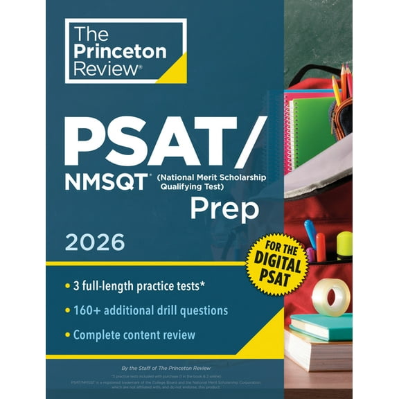 College Test Preparation Princeton Review Psat/NMSQT Prep, 2026: 3 Practice Tests + Review + Online Tools for the Digital PSAT, (Paperback)
