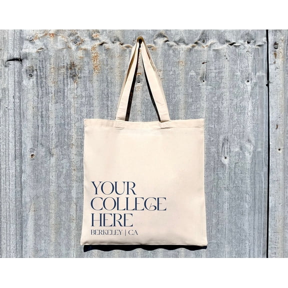 College Tote Bag Bid Day Tote Big Little Tote Bag College Freshman Gift Custom Greek Gift