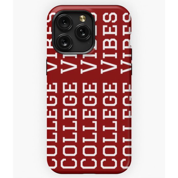 College Vibes University Student School Spirit A3934&nbsp;Phone Case for iPhone 11 to 17 Pro Max