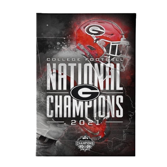 College Wall Art Georgia National Champions Canvas, 16 x 24