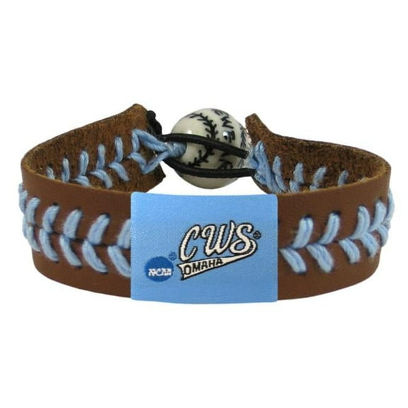 College World Series Bracelet Classic Baseball Logo Brown