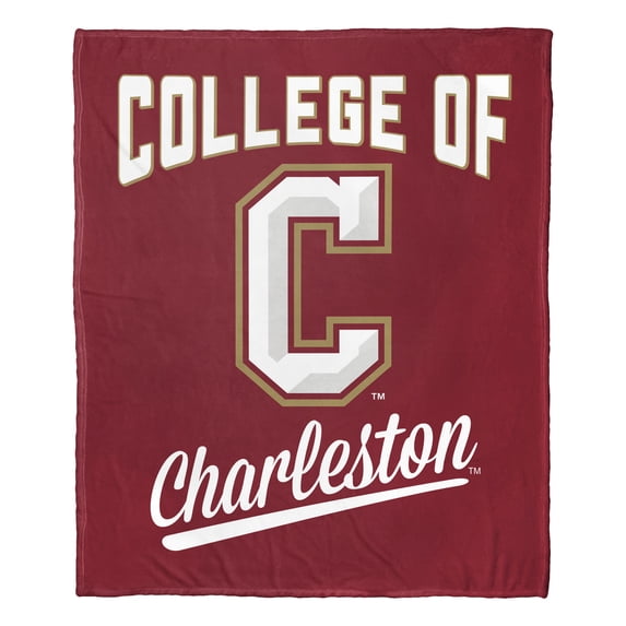 The Northwest 1COL-23600-0230-OOF 50 x 60 in. NCAA College of Charleston University Alumni Silk Touch Throw Blanket