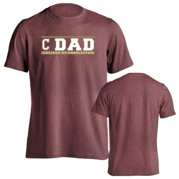 College of Charleston Cougars Dad Proud Parent Short Sleeve T-Shirt