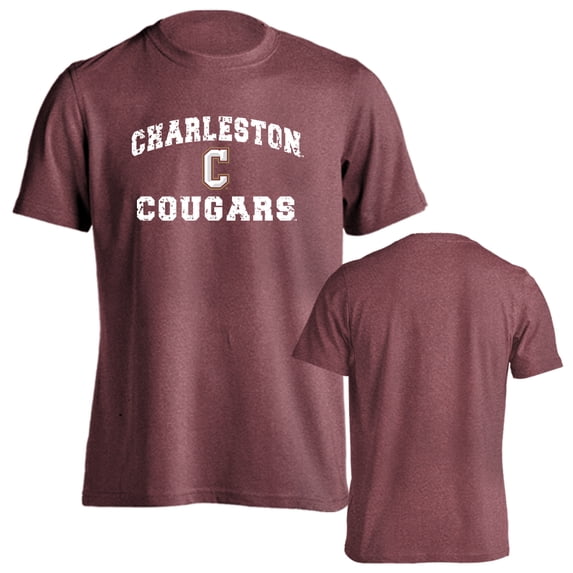 College of Charleston Cougars Distressed Retro Short Sleeve T-Shirt