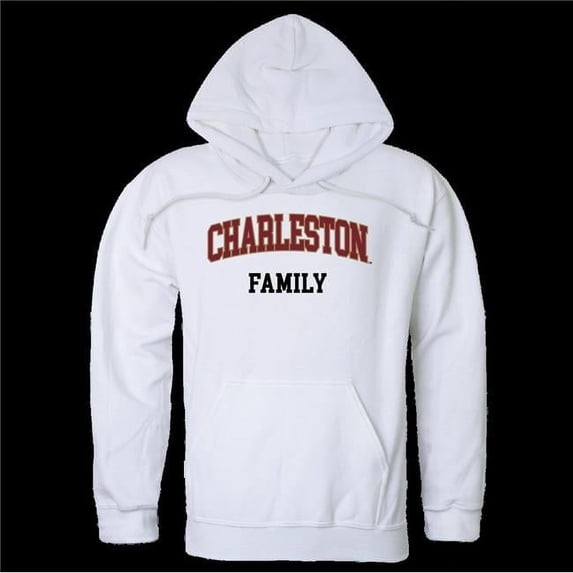 College of Charleston Cougars Family Hoodie, White - 2XL