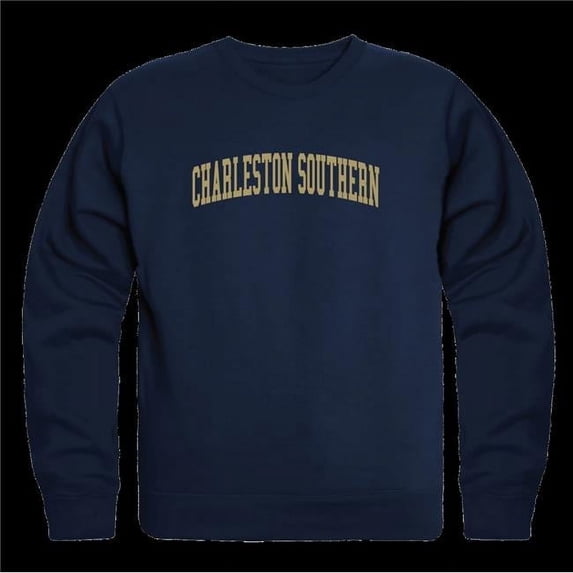 College of Charleston Southern Buccanneers Arch Crewneck Sweatshirt, Navy - Large