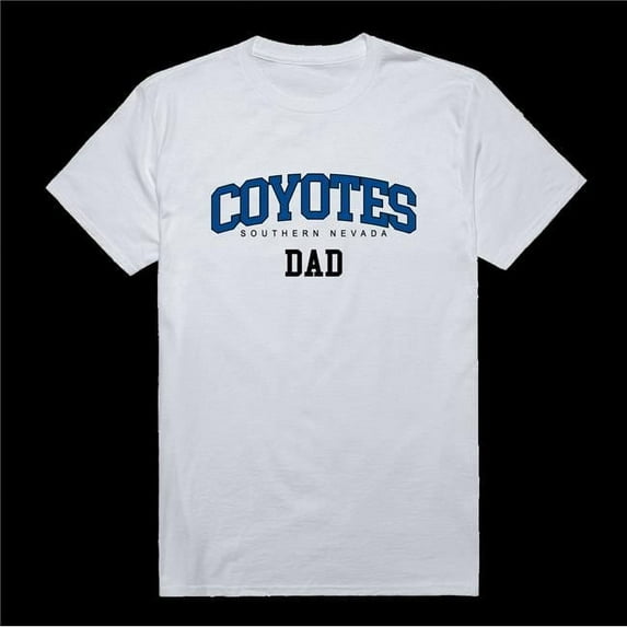 College of Southern Nevada Coyotes Dad T-Shirt, White - Large
