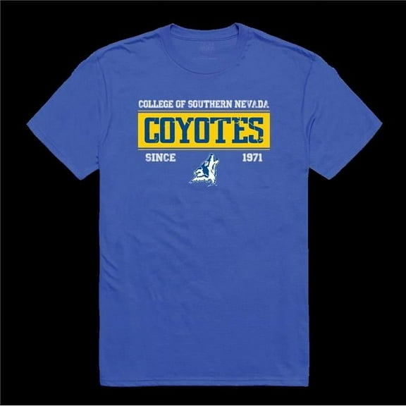 College of Southern Nevada Coyotes Established T-Shirt, Royal - Small