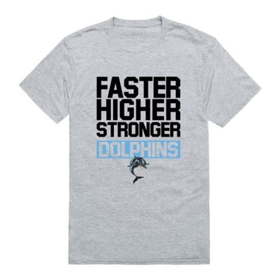 College of Staten Island Dolphins Workout T-Shirt, Heather Grey - Extra Large