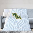 thumbnail image 1 of College of William and Mary Logo Fleece Blanket, Very Soft Microfiber Flannel Blanket for Couch Warm and Cozy for All Seasons, 1 of 6