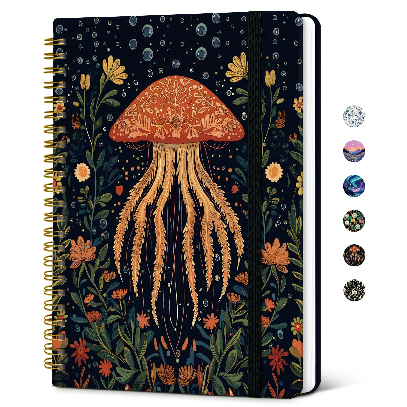 Spinner Notebook College-style ruled spiral notebook—ideal for work and note-taking; A5 ...
