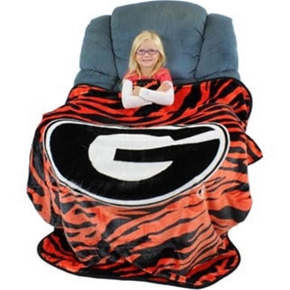 Collegecovers Georiga Bulldogs Raschel Throw Blanket - 50 x 60