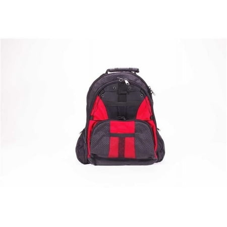 Collegiate Backpack - Red & Black