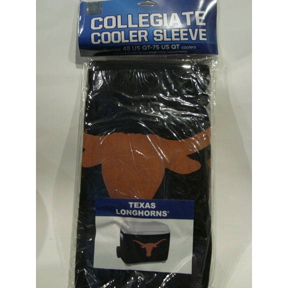 Collegiate Cooler Sleeve Texas Longhorns Fits Most Coolers 48 75 US QT New