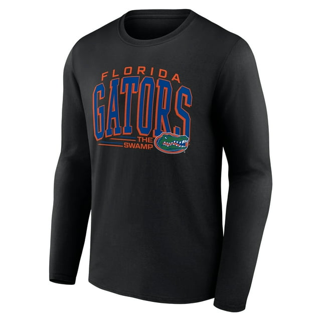 Florida Gators Men's Black Tilt Arch Cotton Long Sleeve T-Shirt, Up to Size 3XL