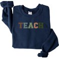 thumbnail image 1 of Collegiate Font Teacher Sweatshirt, 1 of 7