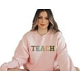 thumbnail image 1 of Collegiate Font Teacher Sweatshirt, 1 of 6