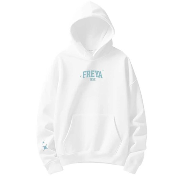 Collegiate Freya Skye Merch Print Hoodie – Unisex Graphic Pullover Sweatshirt, Casual Streetwear Concert Outfit Gift for Music Lovers