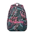 thumbnail image 1 of Collegiate Hawaii Tropical Wind Palm Leaves Print Backpack: Spacious & Lightweight Laptop Daypack for Students, Perfect Bookbag for Campus Commute, An Ideal Gift for Women and Men for School, 1 of 6