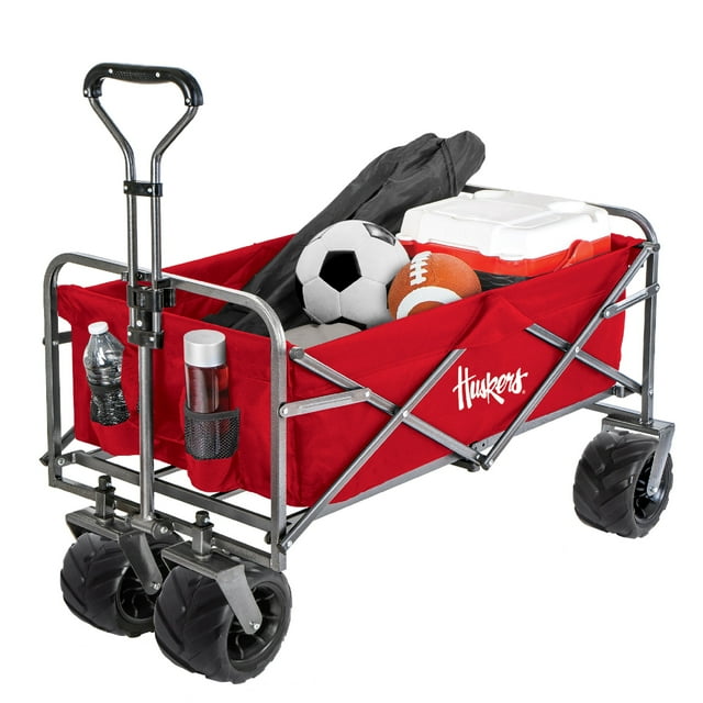 Collegiate Heavy-Duty Utility Collapsible Sports Wagon - University of Nebraska Cornhuskers