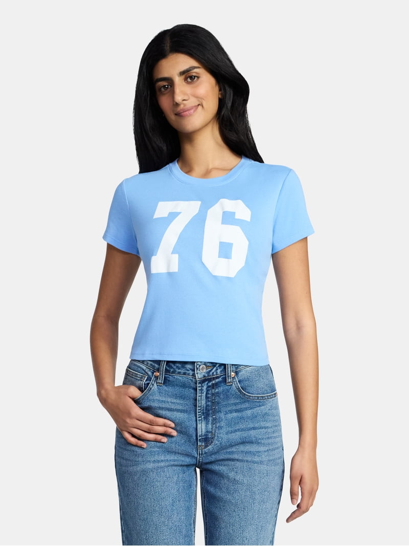 Doing My Best Women's Graphic Cropped Baby Tee with Short Sleeves