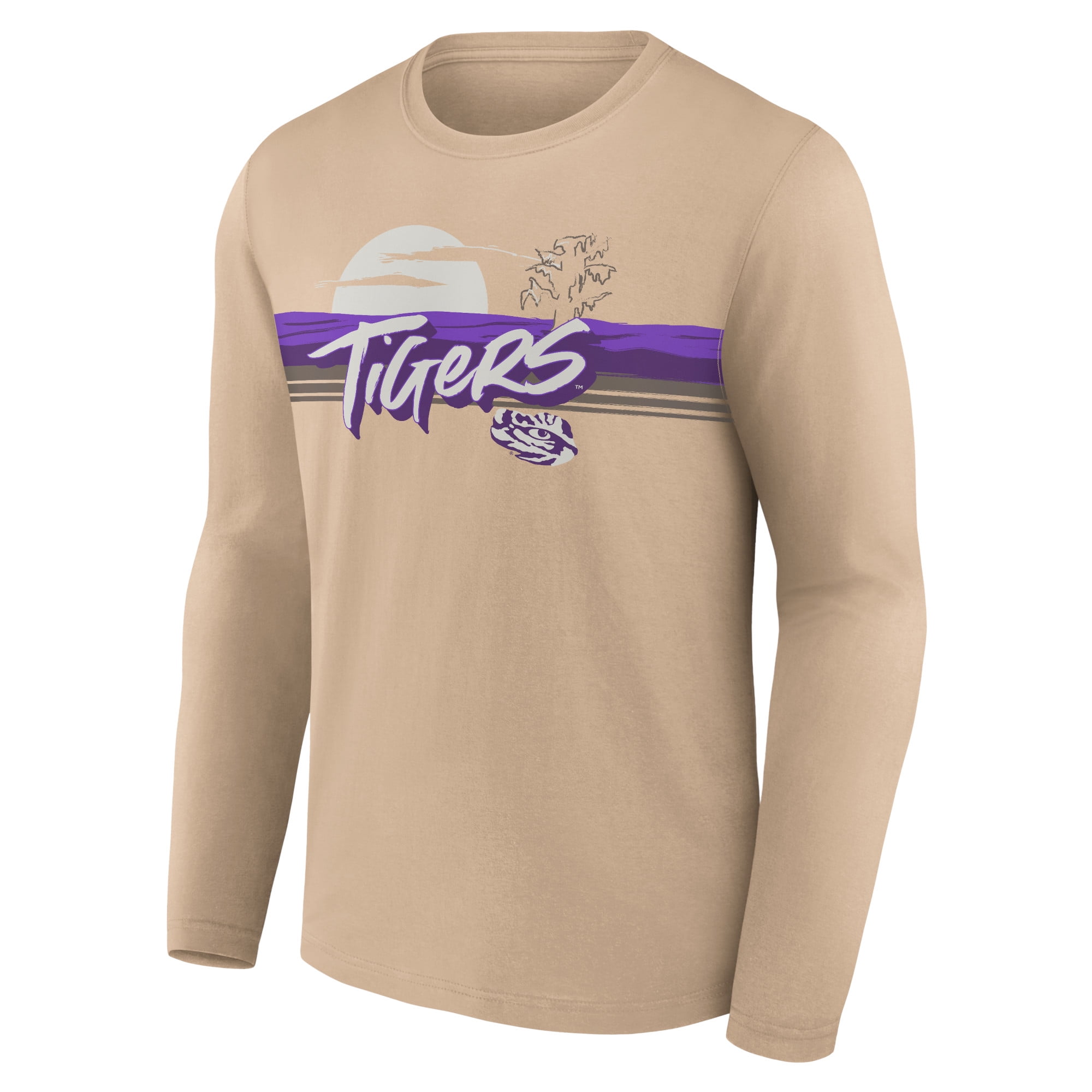 Whereable Art LSU Bleu Comfort Colors Crop Tee main image 1