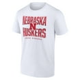 thumbnail image 1 of Collegiate NEBRASKA Men's Black Color Long Sleeve Cotton Crew Tee Tilt Arch, 1 of 1