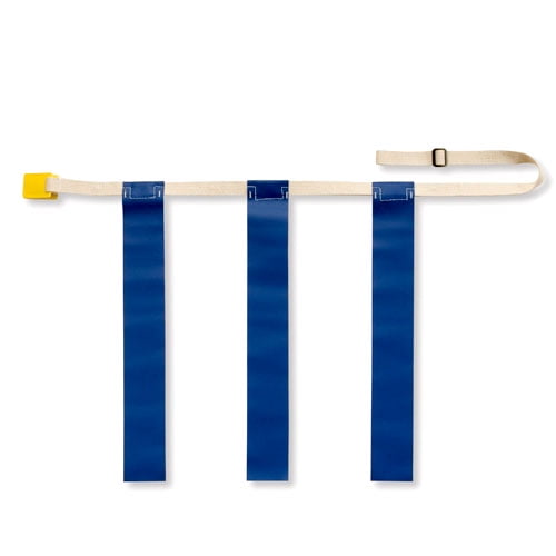 Collegiate Pacific 1149562 Triple Threat Flag Football Belts Blue